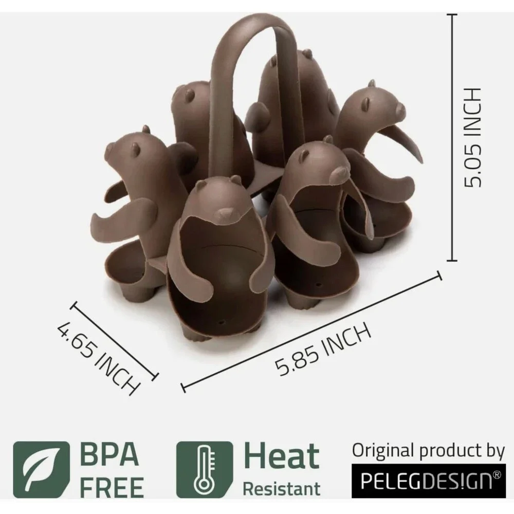 Eggbears - Cook, Serve, Store Egg Holder  - 6 eggs (NEW)